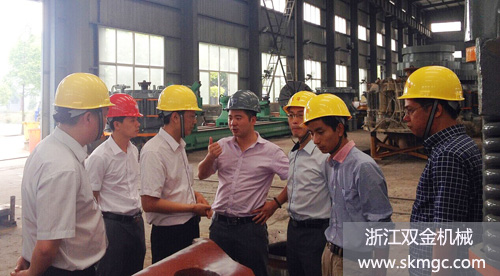浙江中建建材總經(jīng)理等一行來(lái)我公司參觀交流