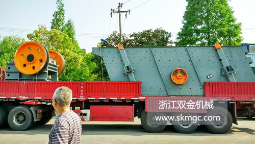 浙江雙金機械顎式破碎機,圓振動篩
